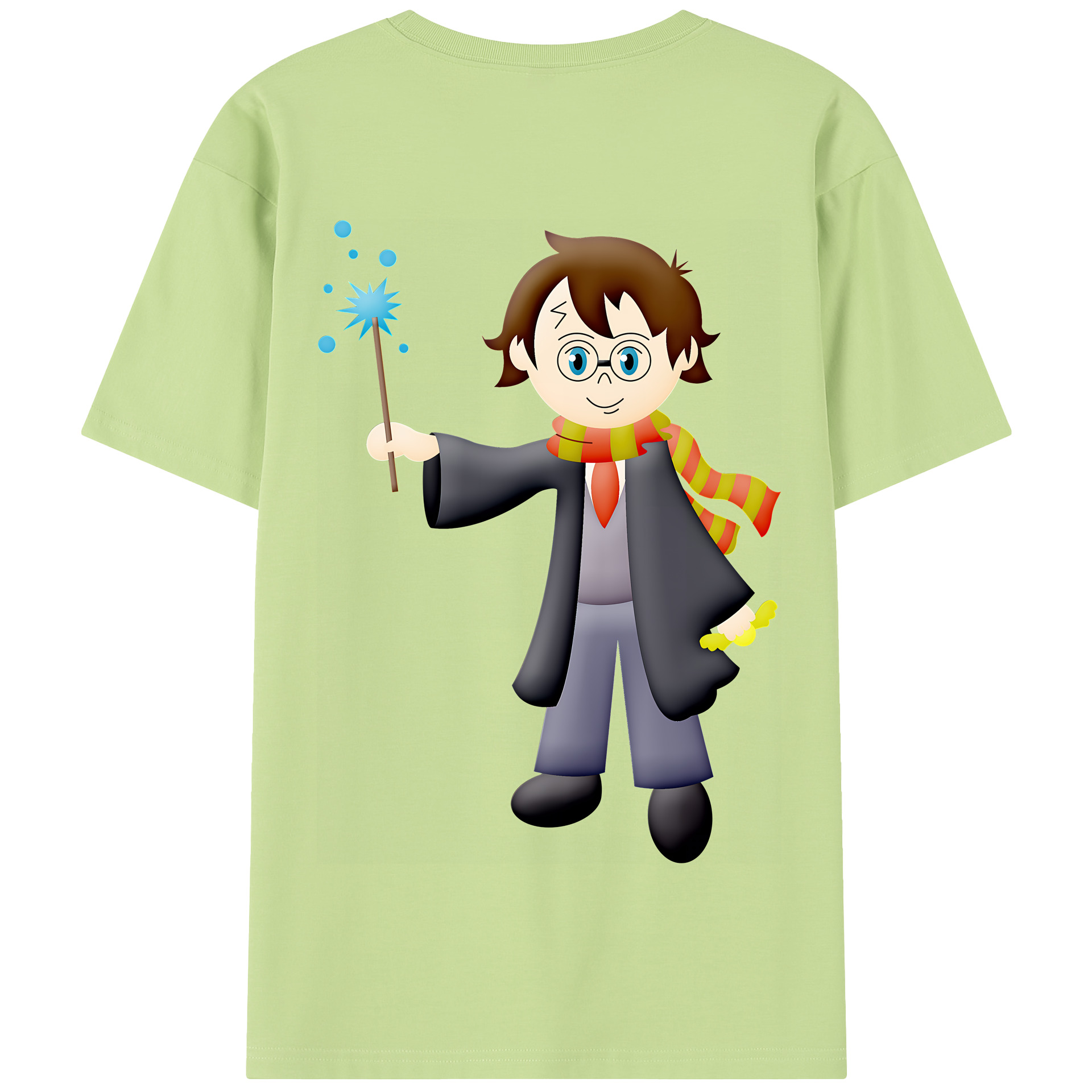 （画像用） Harry Potter ハリー・ポッターシリーズ 綿100％半袖Tシャツ（背面プリント）